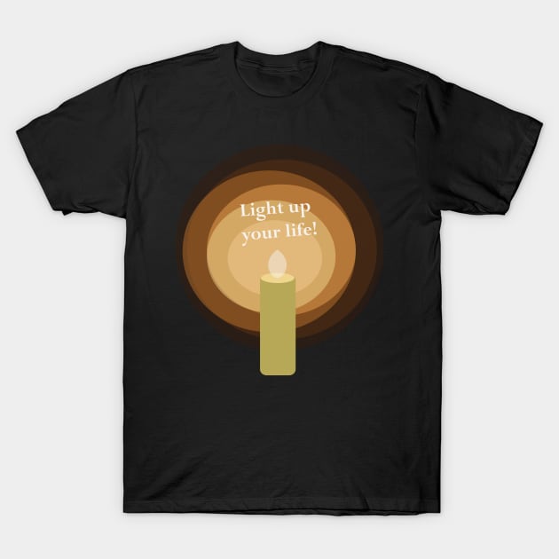 Candle T-Shirt by dddesign